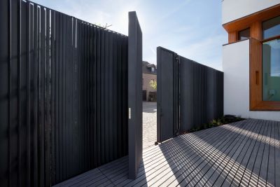 Tuinwand woning 